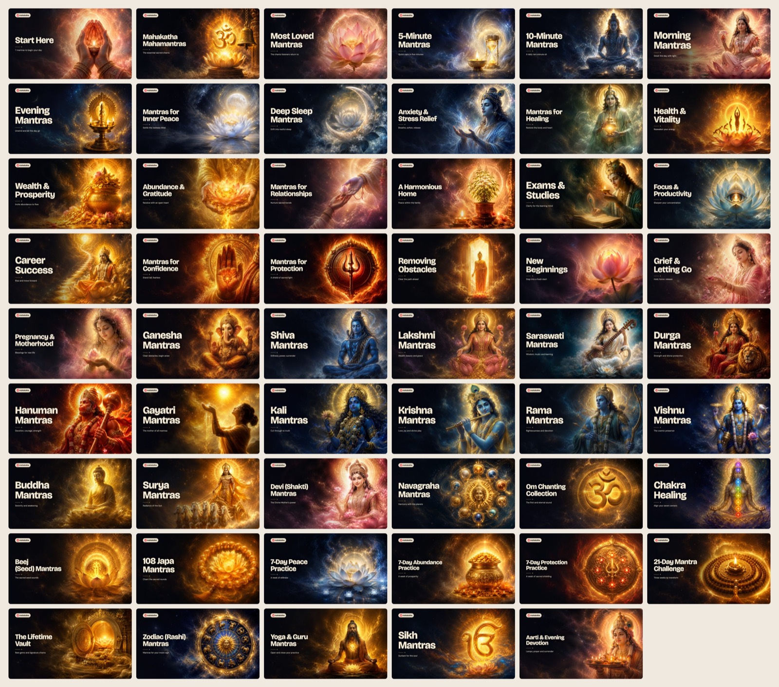 The complete Mahakatha Mantra Library, 54 collections